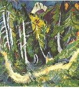 Ernst Ludwig Kirchner Forest gorge - Staffel oil